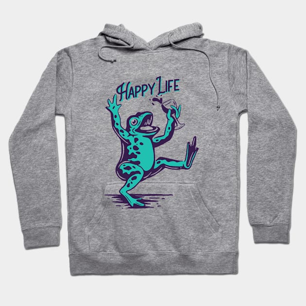 A frog who enjoys life Hoodie by giantplayful